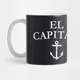 El Capitan Captain Anchor Boat & Sail Mug